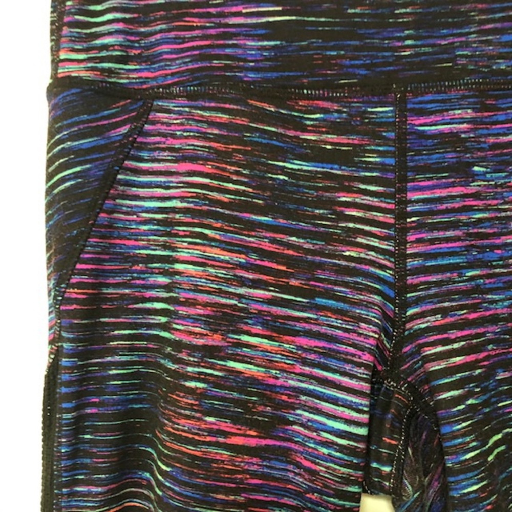 Athleta Chaturanga Tuxedo Stripe High Rise Tight